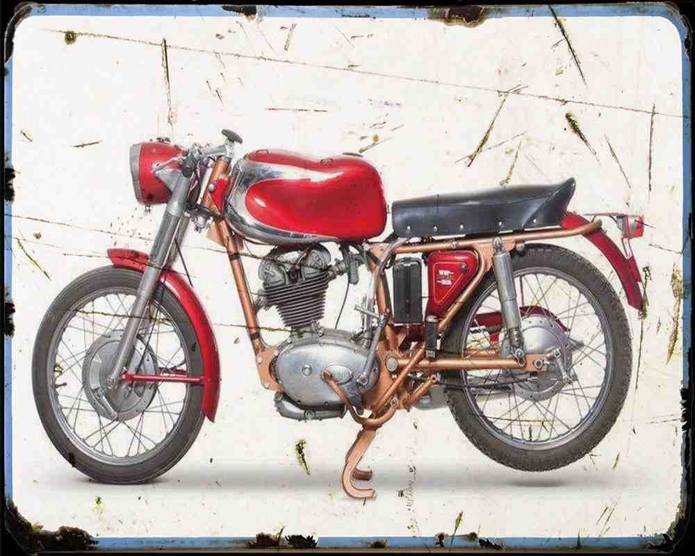 200 Elite 59 1 A4 Photo Print Motorbike Vintage Aged
