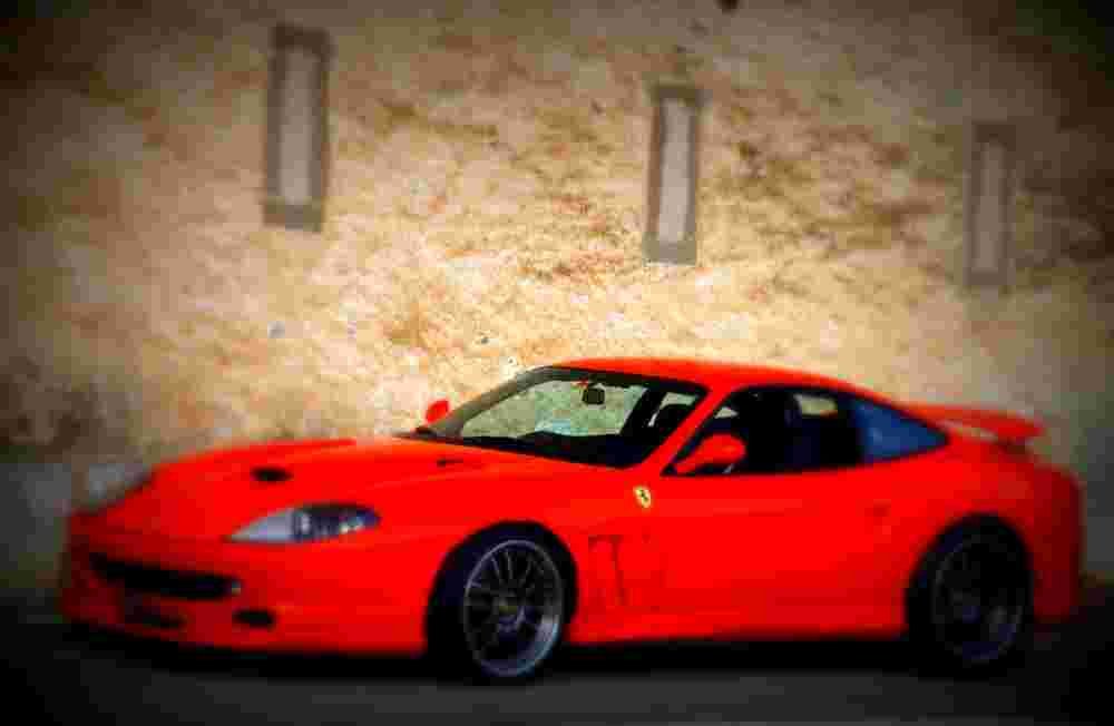2000 Ferrari 550 Maranello Sbarro A4 Photo Print