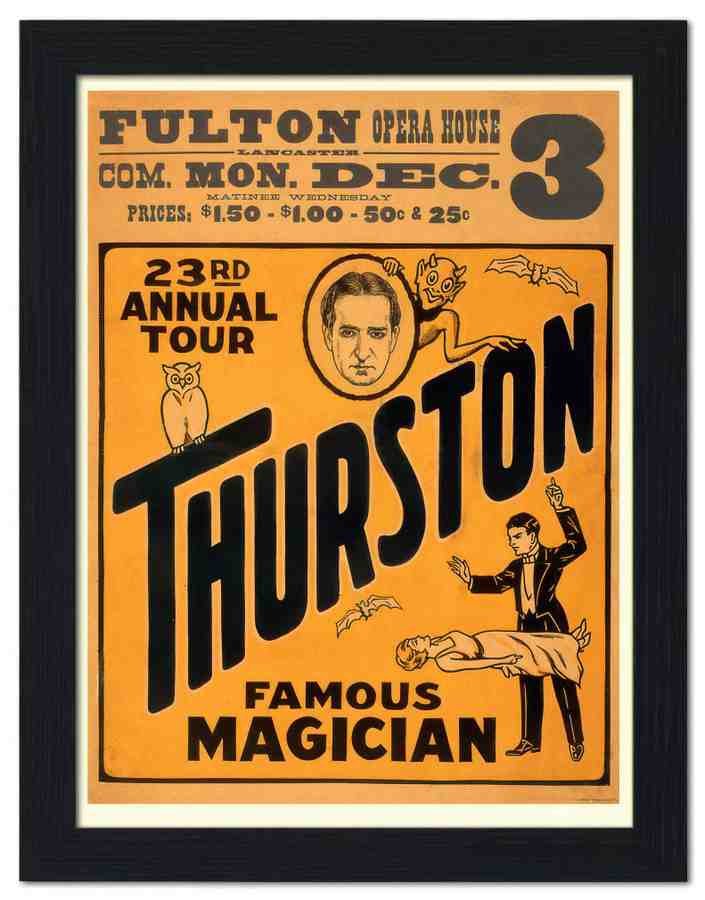 2007 thurston famous magician 2 Vintage Advert A4 Photo Print