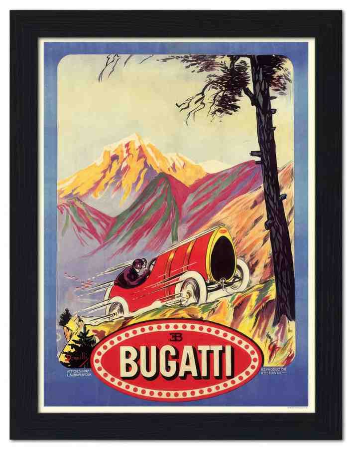 2012 bugatti car 2 Vintage Advert A4 Photo Print
