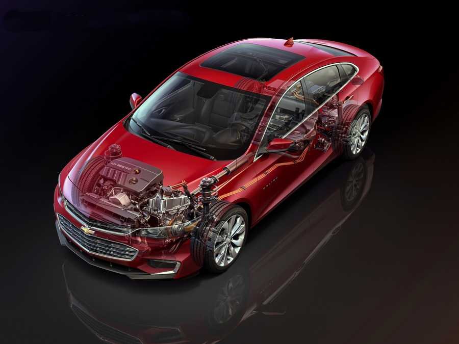 2016 Chevrolet Malibu cutaway A4 Photo Print