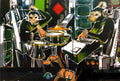 2019 Banksy drum monkey spray van A4 Photo Print