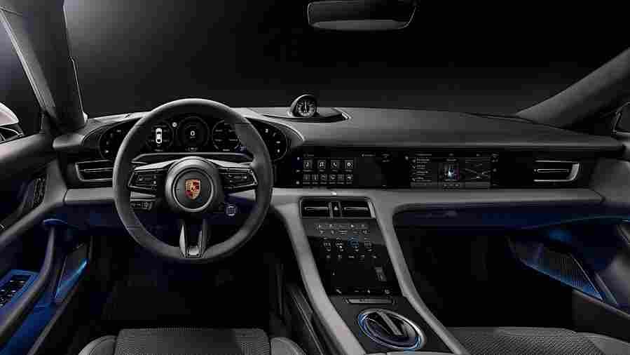2020 porsche taycan 3 Car A4 Photo Print