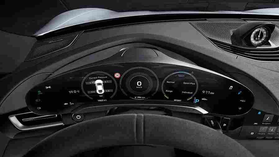 2020 porsche taycan 4 Car A4 Photo Print