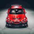 2020 renault clio red hood is a modern renault 5 turbo 3 Car A4 Photo Print