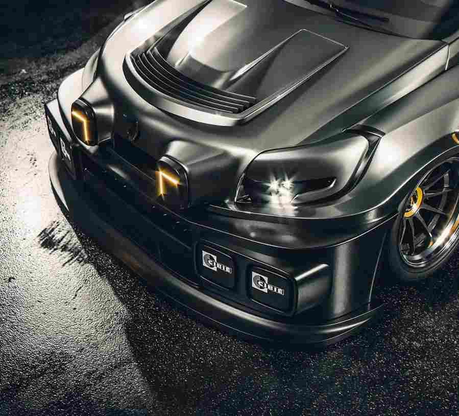 2020 renault clio red hood is a modern renault 5 turbo 7 Car A4 Photo Print