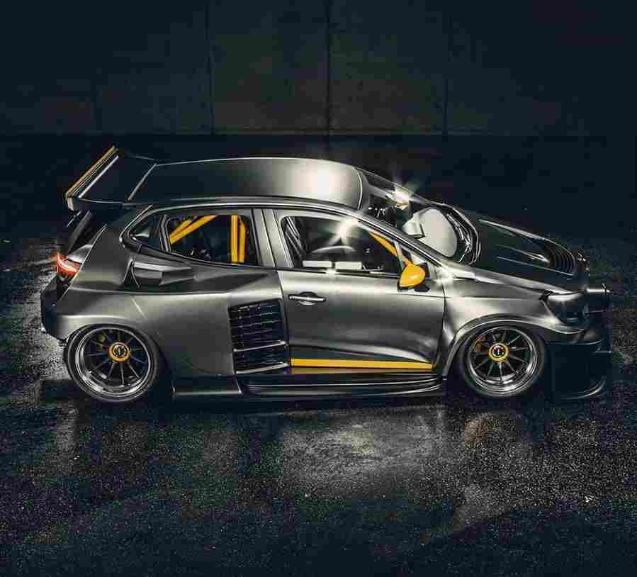 2020 renault clio red hood is a modern renault 5 turbo 9 Car A4 Photo Print