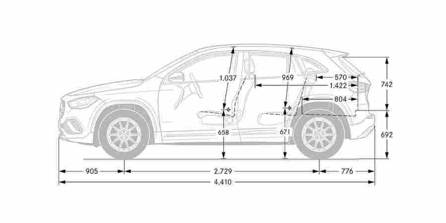 2021 Mercedes Benz Gla 14 Car A4 Photo Print