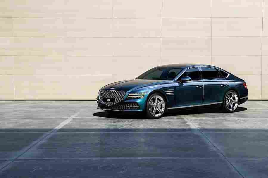 2021 genesis g80 2 Car A4 Photo Print