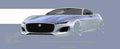 2021 jaguar f type 40 Car A4 Photo Print