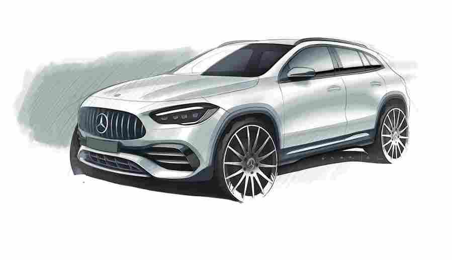 2021 mercedes benz gla 87 Car A4 Photo Print