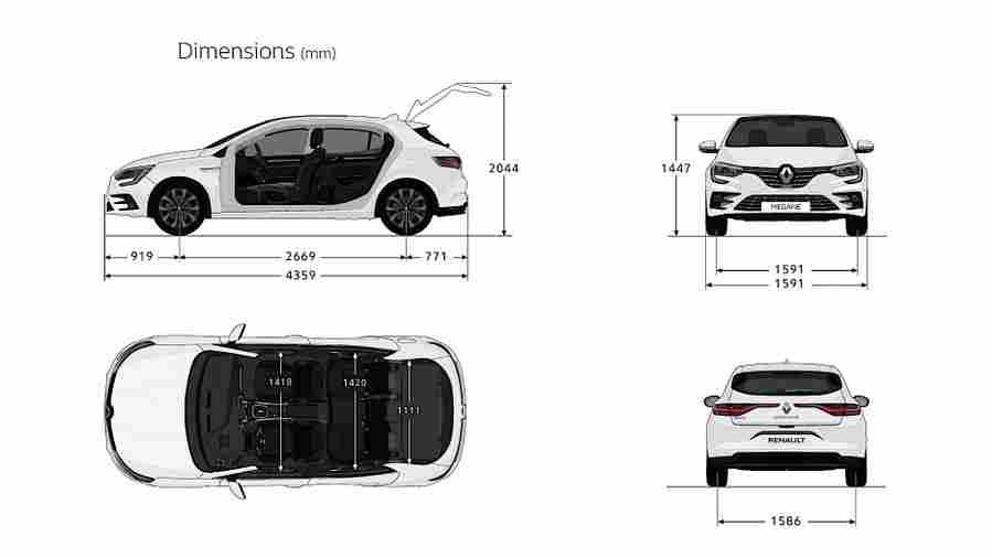 2021 renault megane 45 Car A4 Photo Print