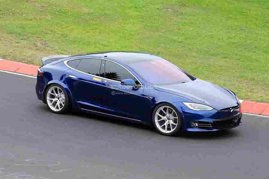 2021 tesla model s plaid mode 24 Car A4 Photo Print