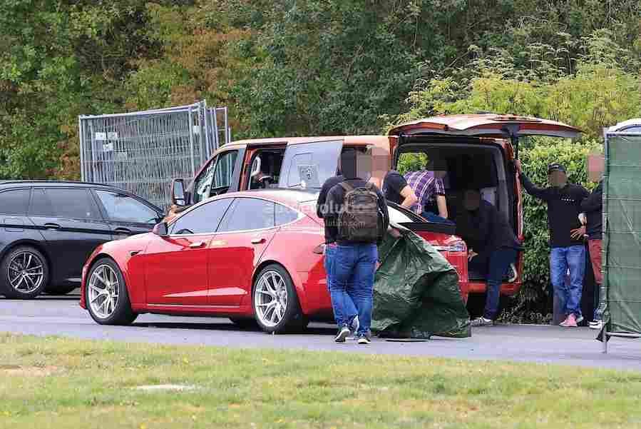 2021 tesla model s plaid mode 3 Car A4 Photo Print