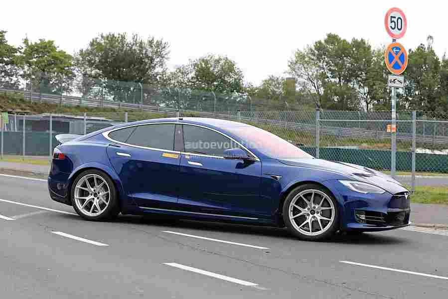 2021 tesla model s plaid mode 7 Car A4 Photo Print