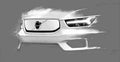 2021 volvo xc40 recharge 34 Car A4 Photo Print