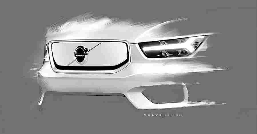 2021 volvo xc40 recharge 34 Car A4 Photo Print