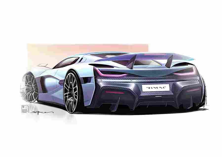 2022 rimac nevera 11 Car A4 Photo Print