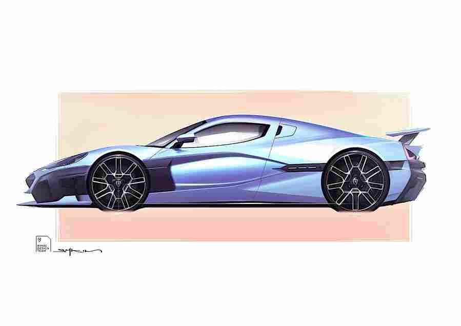 2022 rimac nevera 12 Car A4 Photo Print