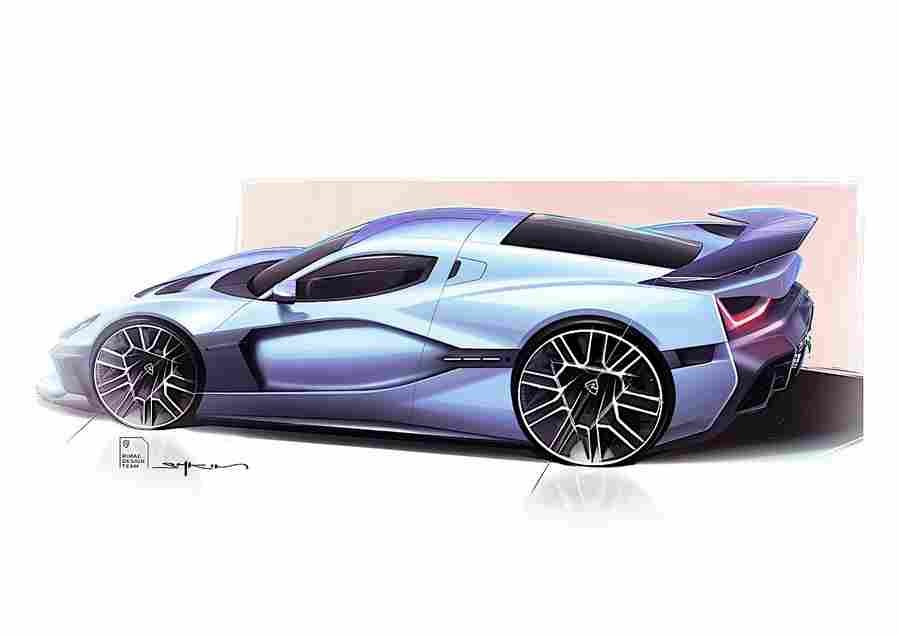 2022 rimac nevera 13 Car A4 Photo Print
