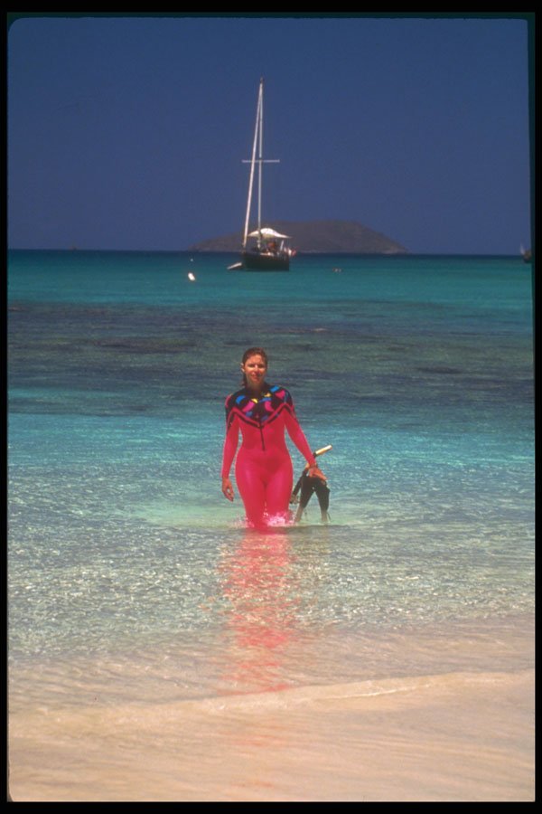 203012 Snorkeler, St. John A4 Photo Print