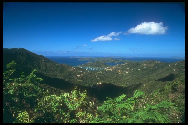 203019 View From Mountaintop, St. Thomas A4 Photo Print