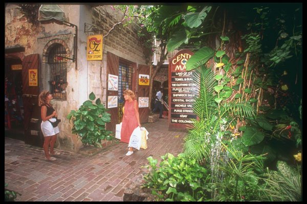 203024 Shopping In Charlotte Amalie, St. Thomas A4 Photo Print