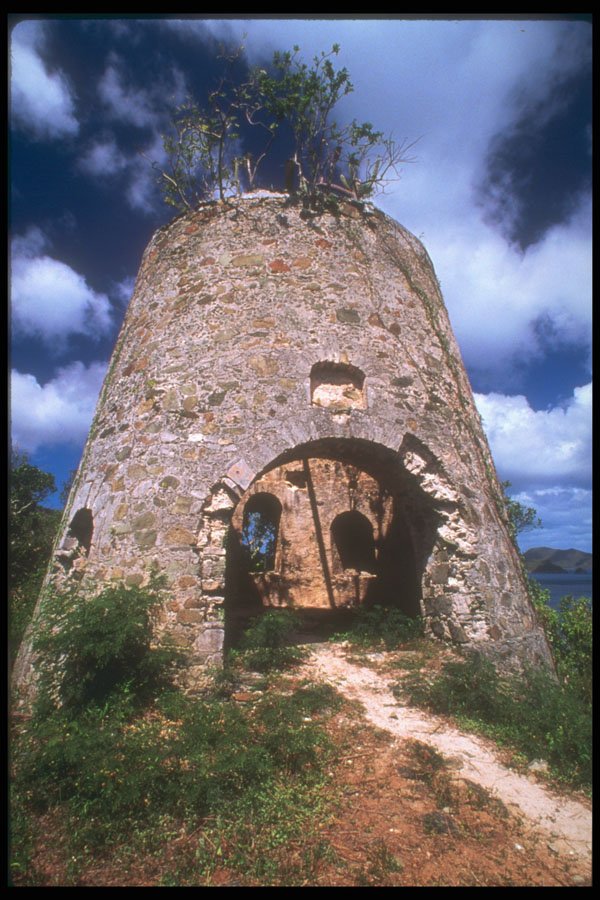 203029 Abandoned Sugar Mill Ruins, St. John A4 Photo Print