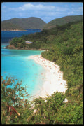 203031 Beach At Trunk Bay, St. John A4 Photo Print