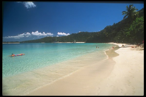 203032 Deserted Beach, St. John A4 Photo Print