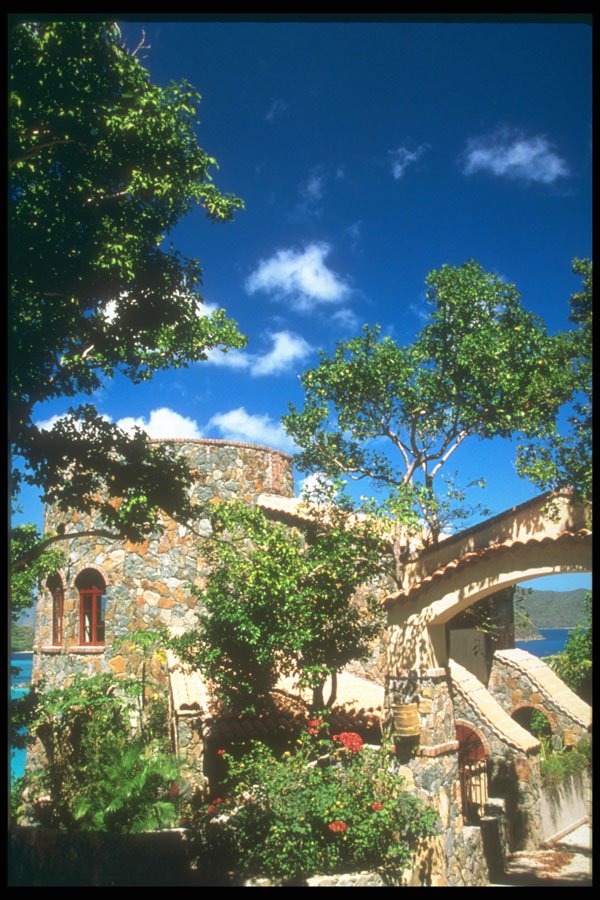 203048 Old Stone Home, St. John A4 Photo Print