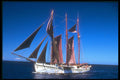 203055 Old Schooner Under Sail, St. Croix A4 Photo Print