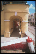 203062 Shopping Arcade In Christiansted, St. Croix A4 Photo Print