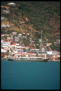 203070 Cruise Ship Docked At Charlotte Amalie, St. Thomas A4 Photo Print