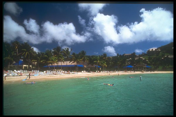 203076 Beach At Stouffer Beach Resort, St. Thomas A4 Photo Print