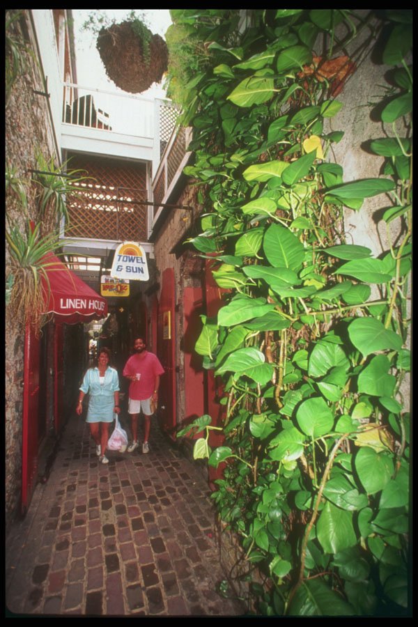 203078 Shopping In Charlotte Amalie, St. Thomas A4 Photo Print