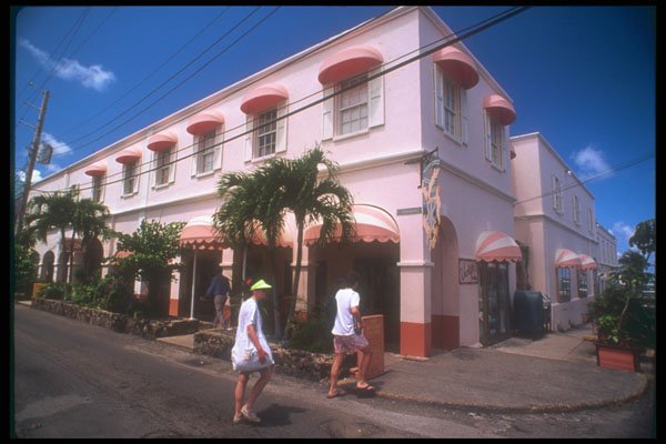 203091 Shopping In Christiansted, St. Croix A4 Photo Print