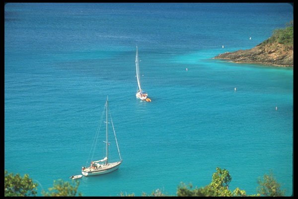 203096 Sailboats, St. John A4 Photo Print