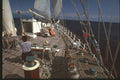 204005 Raising Sails Over Wooden Decks A4 Photo Print