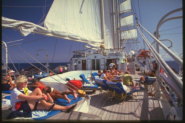 204008 Star Clipper Carries 180 Passengers A4 Photo Print