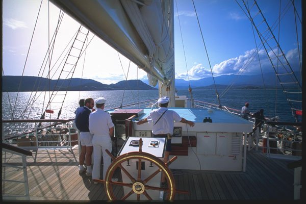 204019 Sailing Along The Mediterranean Coastline A4 Photo Print