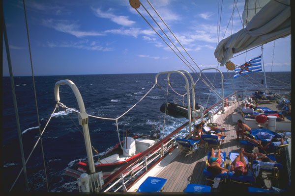 204020 Under Full Sail, The Star Clipper Can Reach 20 Knots A4 Photo Print