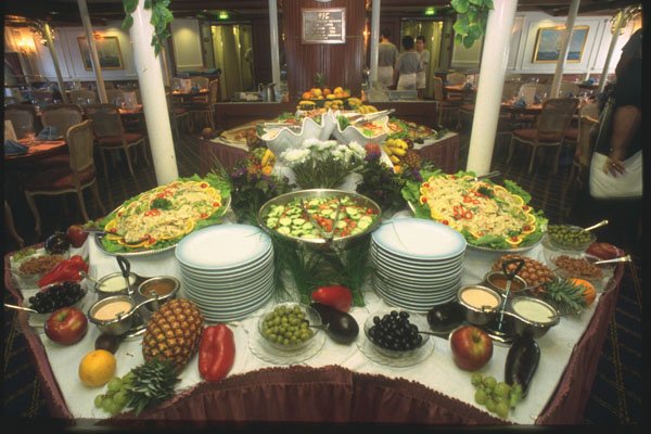 204025 The Luncheon Buffet Table Offers Many Choices A4 Photo Print