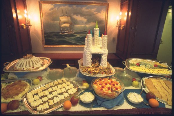 204026 The Dessert Table In The Main Dining Room A4 Photo Print