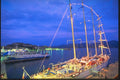 204046 Dockside At Dusk At Portoferraio A4 Photo Print
