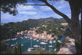 204051 The View Down On Pastel Portofino From The Castle A4 Photo Print
