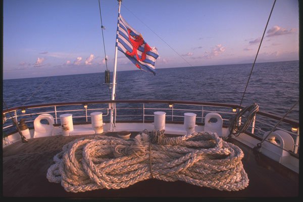 204061 A View From The Stern Of The Star Clipper At Sea A4 Photo Print