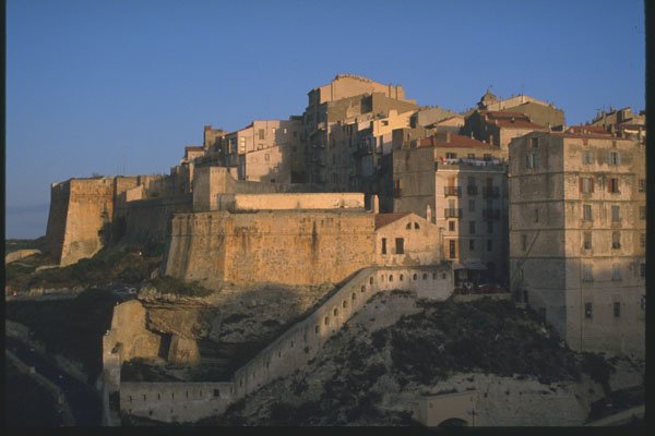 204079 The Old Town And Fortress Of Bonifacio A4 Photo Print