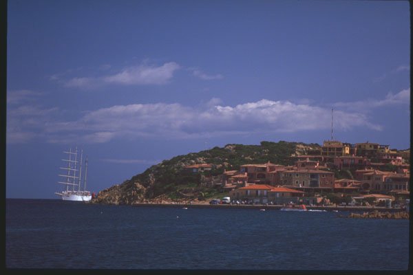 204082 Star Clipper Offshore Of Porto Cervo, Sardinia A4 Photo Print