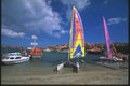 204083 Colorful Sails Greet Star Clipper Arriving Voyagers A4 Photo Print
